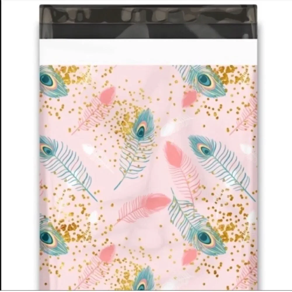 Poly Mailers Mix sizes 10x13 14.5x19 40 poly mailers 40 stickers